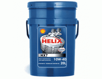 Масло моторное полусинтетическое - SHELL 10W40 HELIX DIESEL HX7 20л